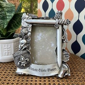 1995 Virtutis Gloria Merces Sword & Shield Silver Colored Picture Frame UDC